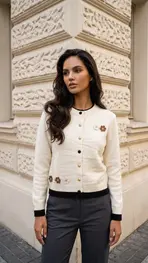 Garde-robe - Gilet - Ecru