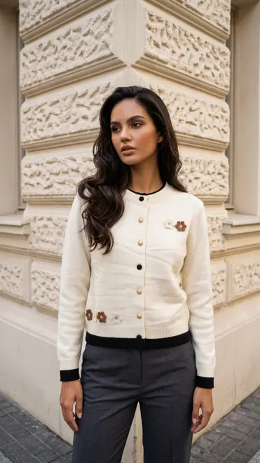 Garde-robe - Gilet - Ecru