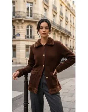 Garde-robe - Gilet - Donker bruin