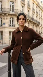 Garde-robe - Gilet - Donker bruin