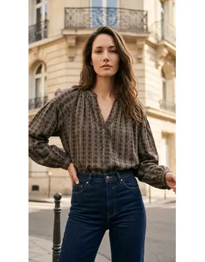 Garde-robe - Blouse - Grijs