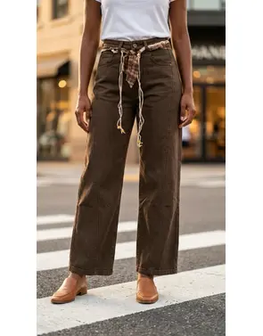 Garde-robe - Lange Broek - Donker bruin