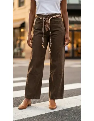 Garde-robe - Lange Broek - Donker bruin