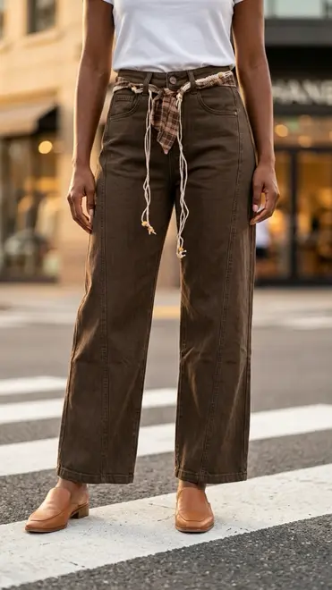 Garde-robe - Lange Broek - Donker bruin