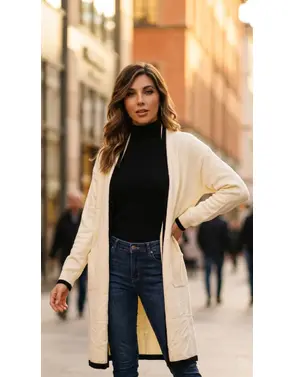 Garde-robe - Gilet - Ecru