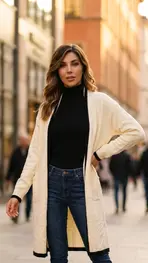 Garde-robe - Gilet - Ecru