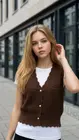 Garde-robe - Gilet - Donker bruin