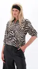 K-design - Blouse - Zwart-beige
