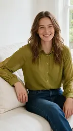 Amelie &amp; Amelie - Blouse - Groen