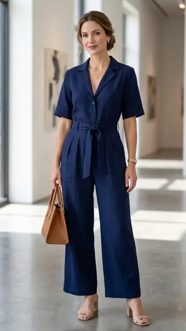 Amelie &amp; Amelie - Jumpsuit - Marine