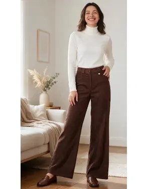 Amelie &amp; Amelie - Lange Broek - Donker bruin