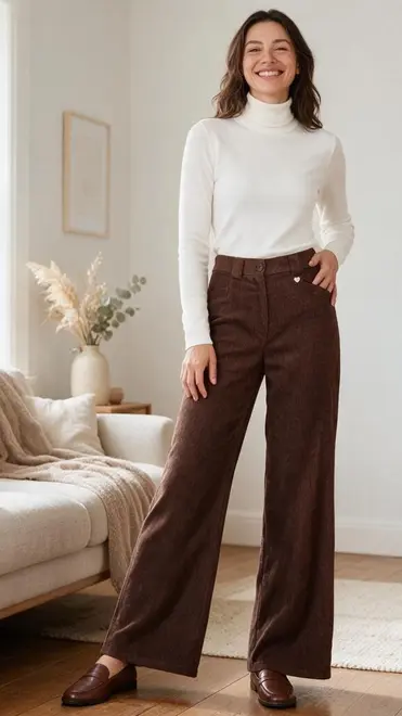 Amelie &amp; Amelie - Lange Broek - Donker bruin