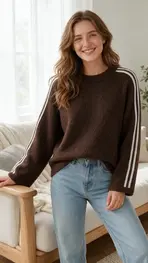Amelie &amp; Amelie - Pull - Bruin