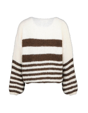 Amelie &amp; Amelie - Pull - Bruin-ecru