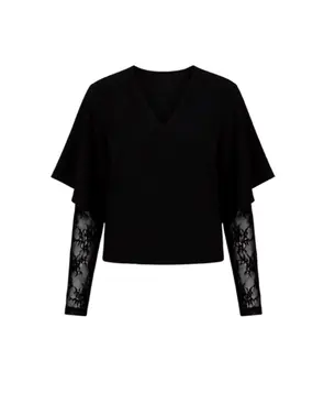 Amelie & Amelie - Blouse - Zwart