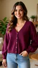 Amelie & Amelie - Gilet - Fushia