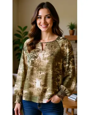 Amelie & Amelie - Blouse - Groen