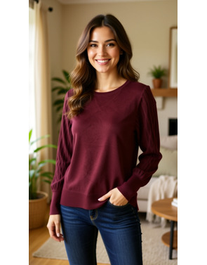 Garde-robe - Pull - Bordeaux