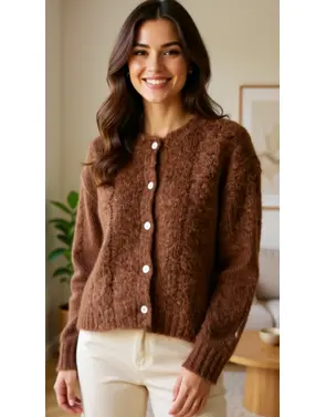 Garde-robe - Gilet - Donker bruin