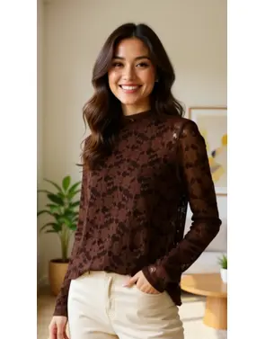 Garde-robe - Top - Donker bruin