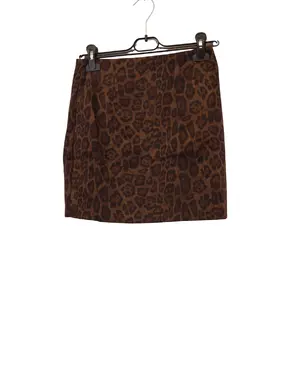 Garde-robe - Korte Rok - Zwart-bruin