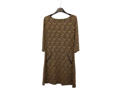 Garde-robe - Halflang Kleedje - Zwart-beige