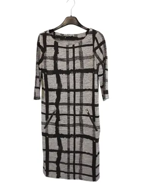 Garde-robe - Halflang Kleedje - Zwart-grijs