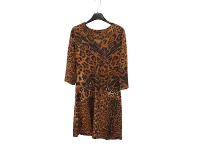 Garde-robe - Halflang Kleedje - Zwart-beige