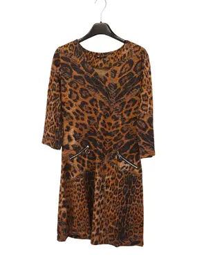 Garde-robe - Halflang Kleedje - Zwart-beige