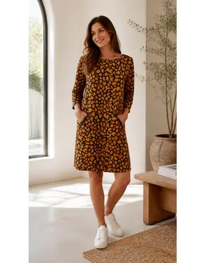 Garde-robe - Halflang Kleedje - Donker oranje