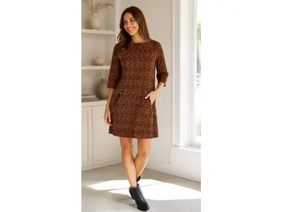 Garde-robe - Halflang Kleedje - Donker oranje