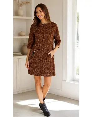 Garde-robe - Halflang Kleedje - Donker oranje