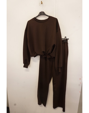 Garde-robe - 2-stuk - Donker bruin