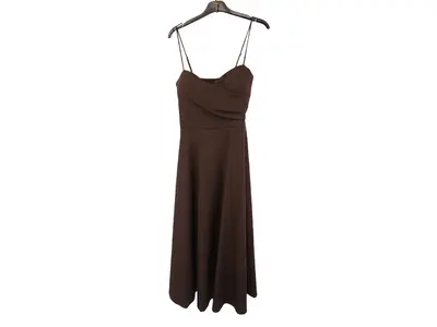 Garde-robe - Halflang Kleedje - Donker bruin