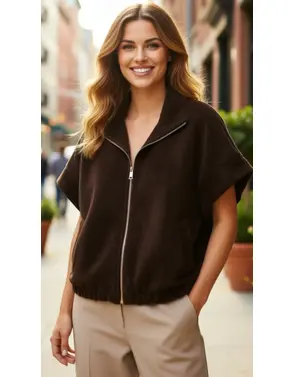 Garde-robe - Gilet - Donker bruin
