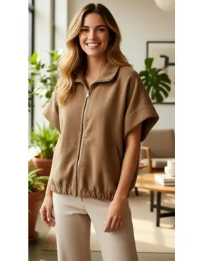 Garde-robe - Gilet - Camel