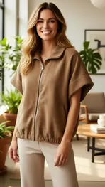 Garde-robe - Gilet - Camel