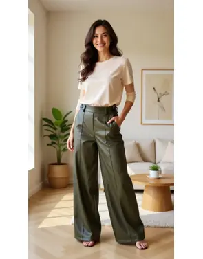 Garde-robe - Lange Broek - Kaki