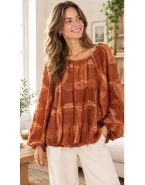 Garde-robe - Blouse - Donker oranje