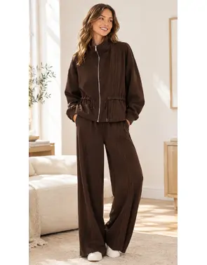 Garde-robe - 2-stuk - Donker bruin