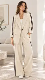 Garde-robe - 2-stuk - Zwart-beige