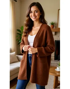Garde-robe - Gilet - Donker oranje