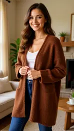 Garde-robe - Gilet - Donker oranje