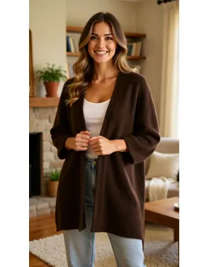 Garde-robe - Gilet - Donker bruin