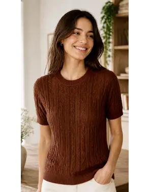 Garde-robe - Pull - Donker bruin