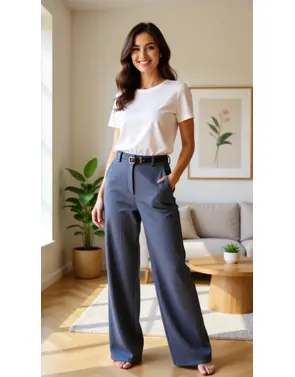 Garde-robe - Lange Broek - Blauw