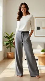 Garde-robe - Lange Broek - Grijs