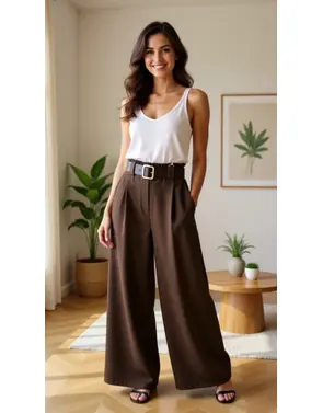 Garde-robe - Lange Broek - Donker bruin