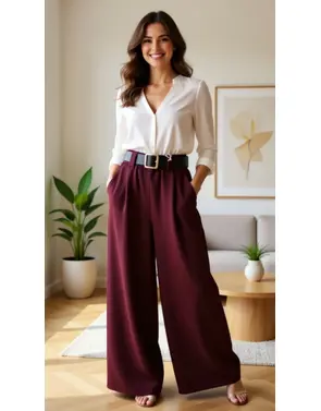 Garde-robe - Lange Broek - Bordeaux