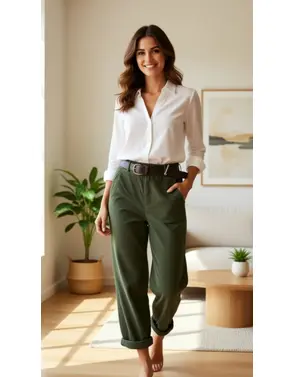 Garde-robe - Lange Broek - Kaki